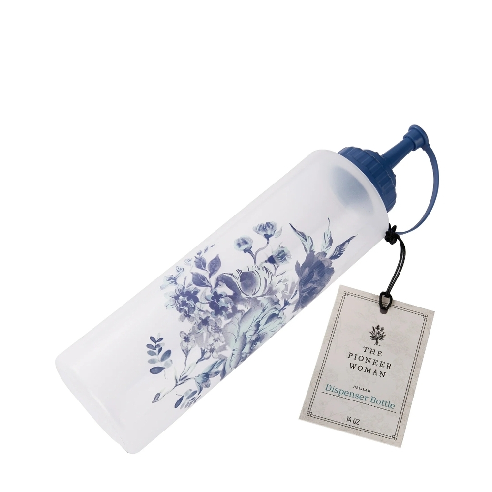 💕 New Pioneer Woman Delilah Blue Squeeze Bottle